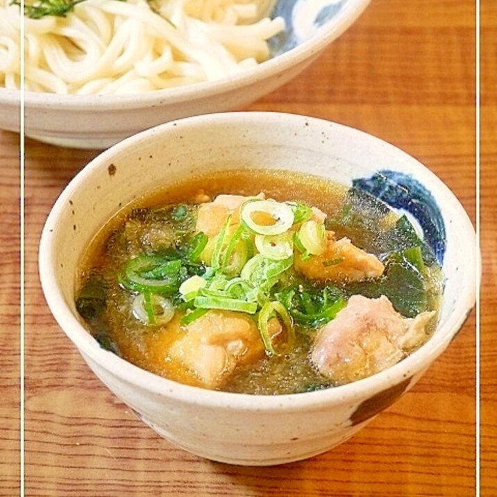 鶏肉とわかめのおろしつけ麺